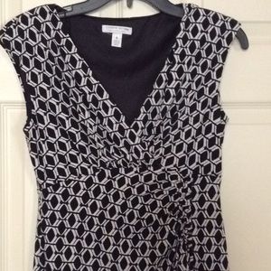London Style shift dress with ruching